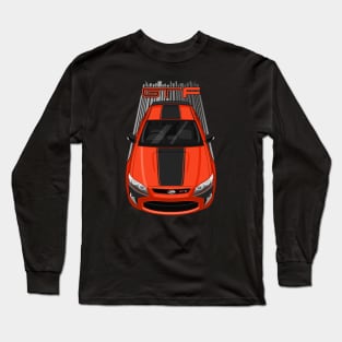 Ford Falcon GT-F 351 - Orange - Black Stripe Long Sleeve T-Shirt